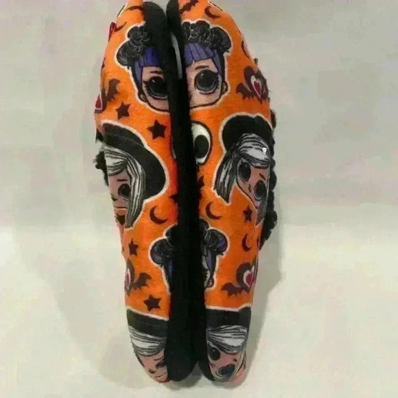 L.O.L Surprise 💀 Halloween Slipper Socks with Grippers shoe size s/m 8-13 kids - Picture 5 of 9